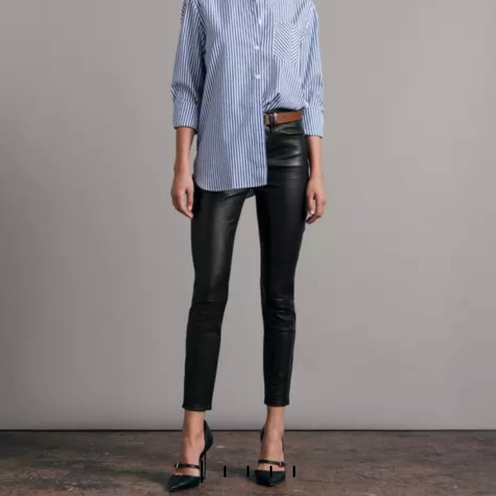 Rag & Bone lambskin leather skinny pants